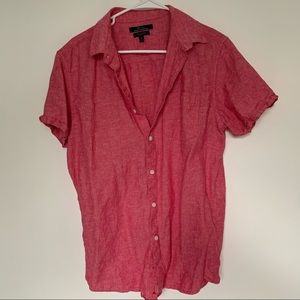 Marc Anthony Linen Blend Button Up